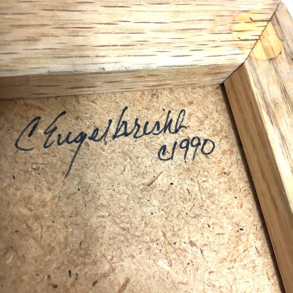 Trivet C Engelbrecht Alaskan Sand Carved Floral Art Tile Vtg ‘90 - Picture 3 of 7